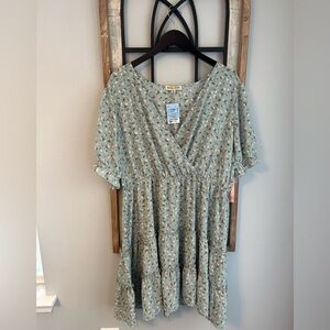 Inspired by Hearts, Ross size 2X green floral print